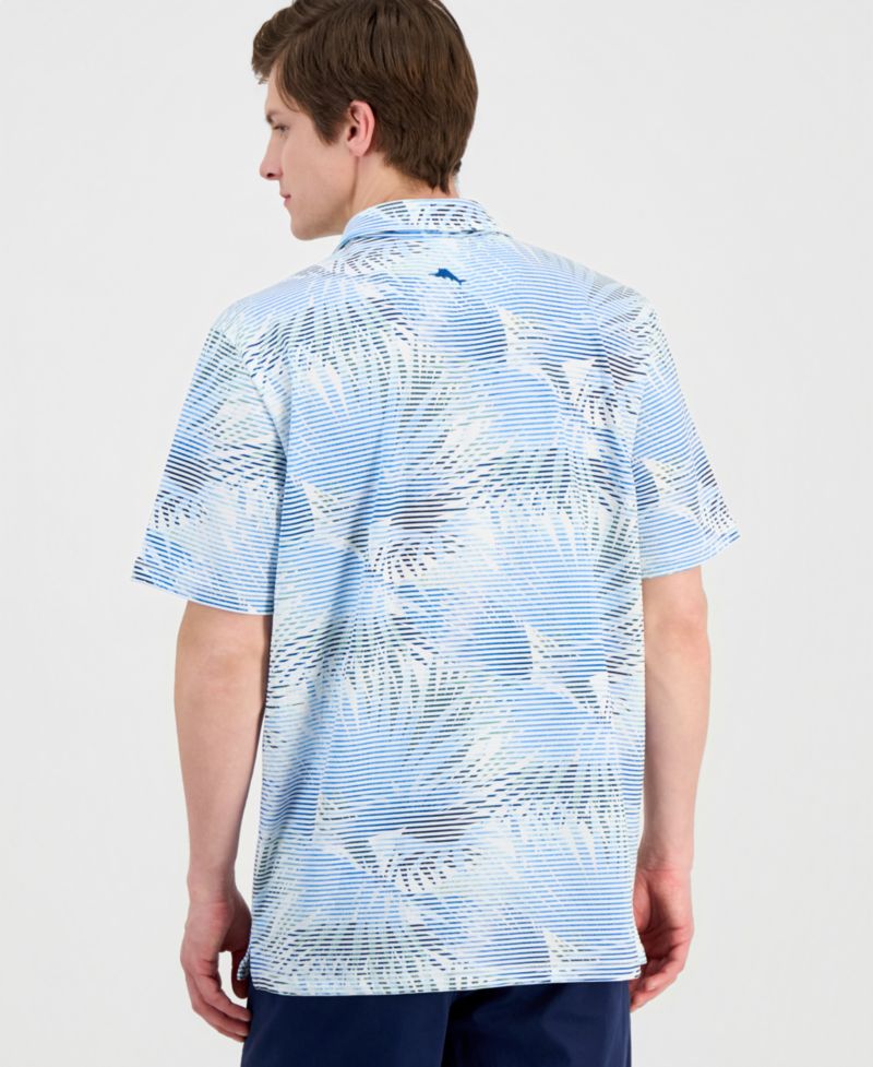 Men's Costa Wave Fiore Fronds Printed Polo