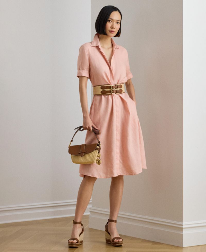100% Linen Shirt Dress