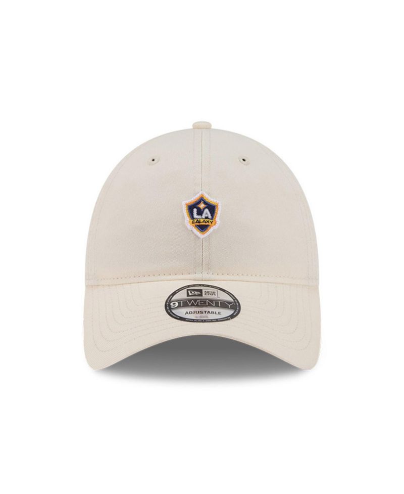 Men's Beige LA Galaxy Micro Team Logo 9TWENTY Adjustable Hat