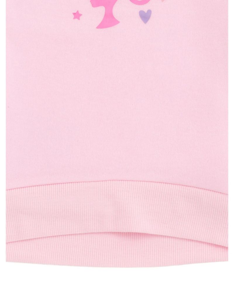 Girls Fleece Pullover Sweatshirt with Faux Fur Sleeves