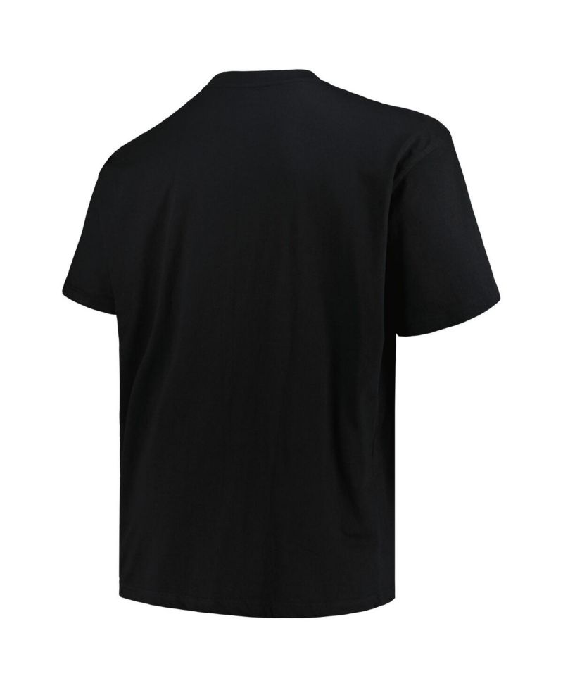 Men's Black New England Patriots Big & Tall Pop T-Shirt