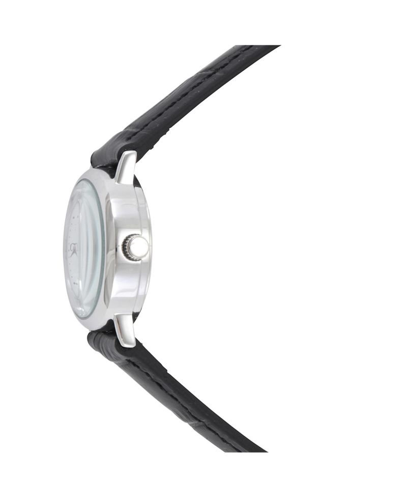 Womens Small Face Easy Read Minimalist Brown Leather Strap Watch