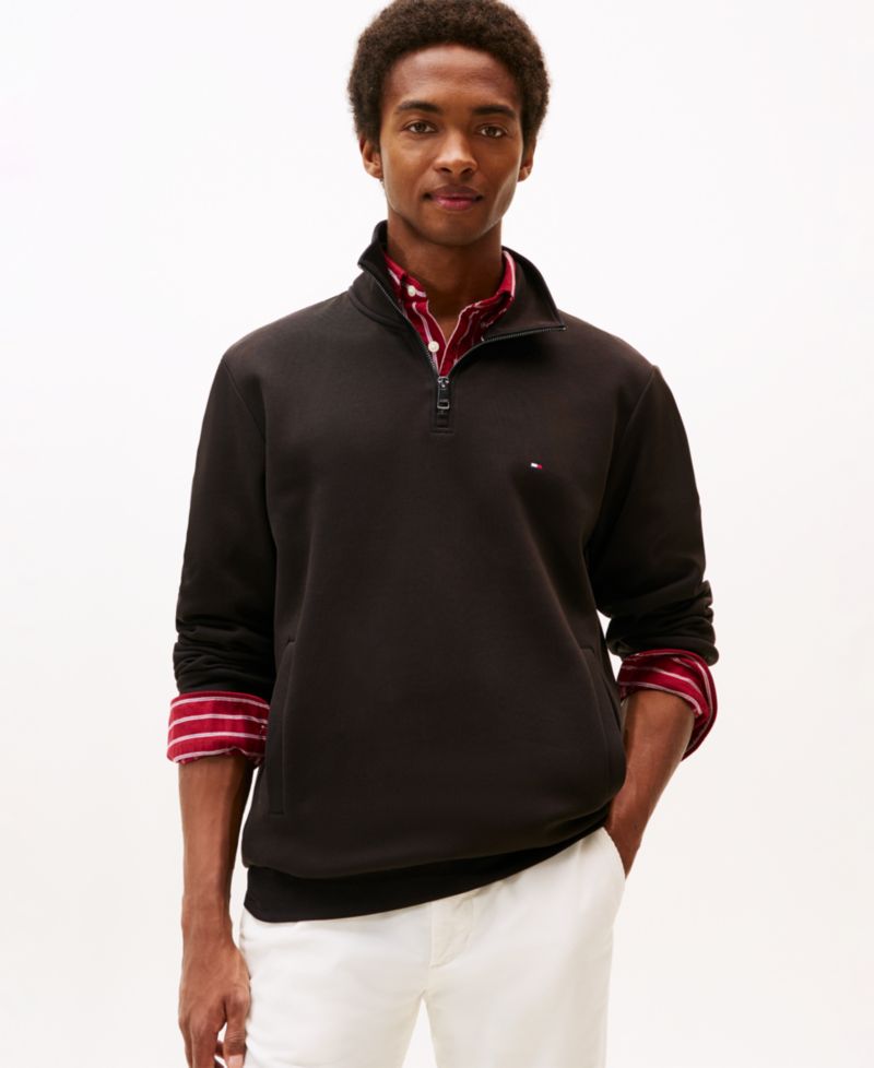 Men's Essential Intechno Knit Regular-Fit Quarter-Zip Sweatshirt