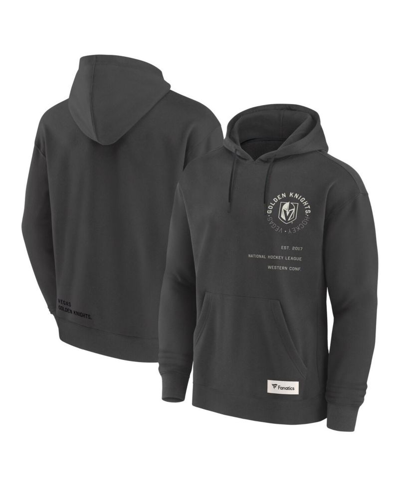 Men's Charcoal Vegas Golden Knights Future Ground Info Pullover Hoodie