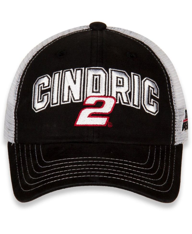Women's Black, White Austin Cindric Name and Number Adjustable Hat