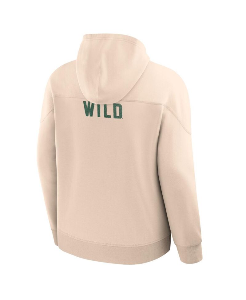 Men's Cream Minnesota Wild Vintage Hoodie