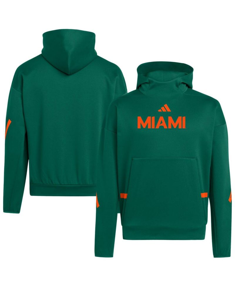 Men's Green Miami Hurricanes Z.N.E. Pullover Hoodie