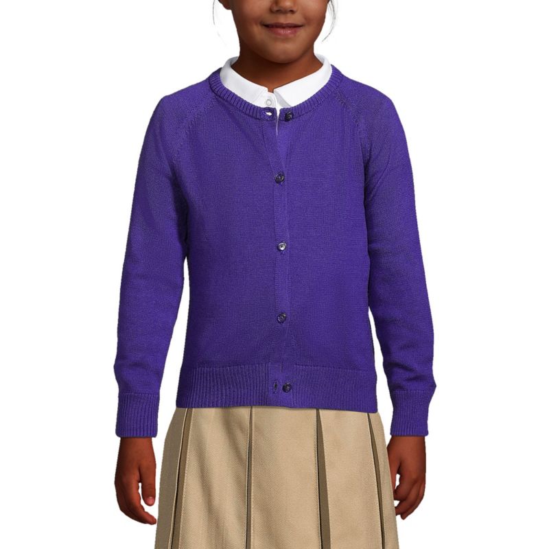 Child School Uniform Girls Cotton Modal Cardigan Sweater