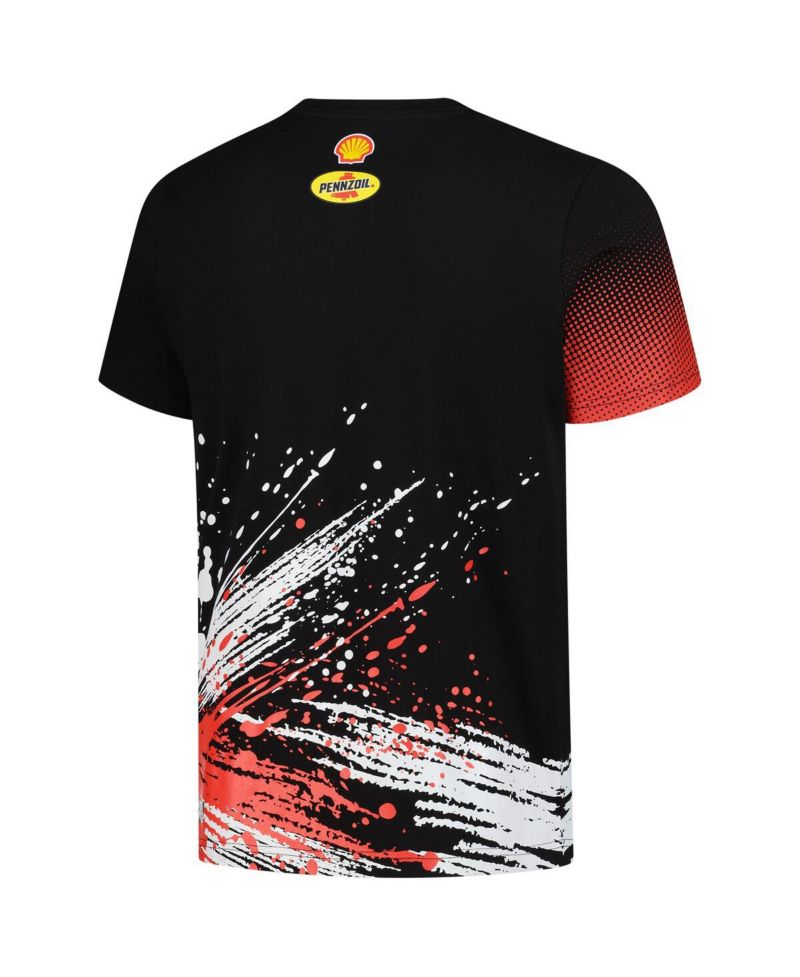 Men's Black Joey Logano Touchdown Extreme T-Shirt