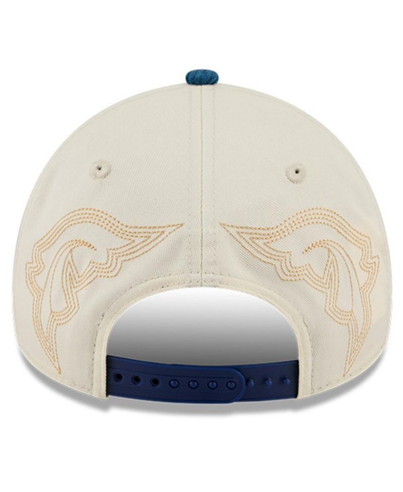 Men's Stone Los Angeles Dodgers Western Stitch 9FORTY A-Frame Adjustable Hat