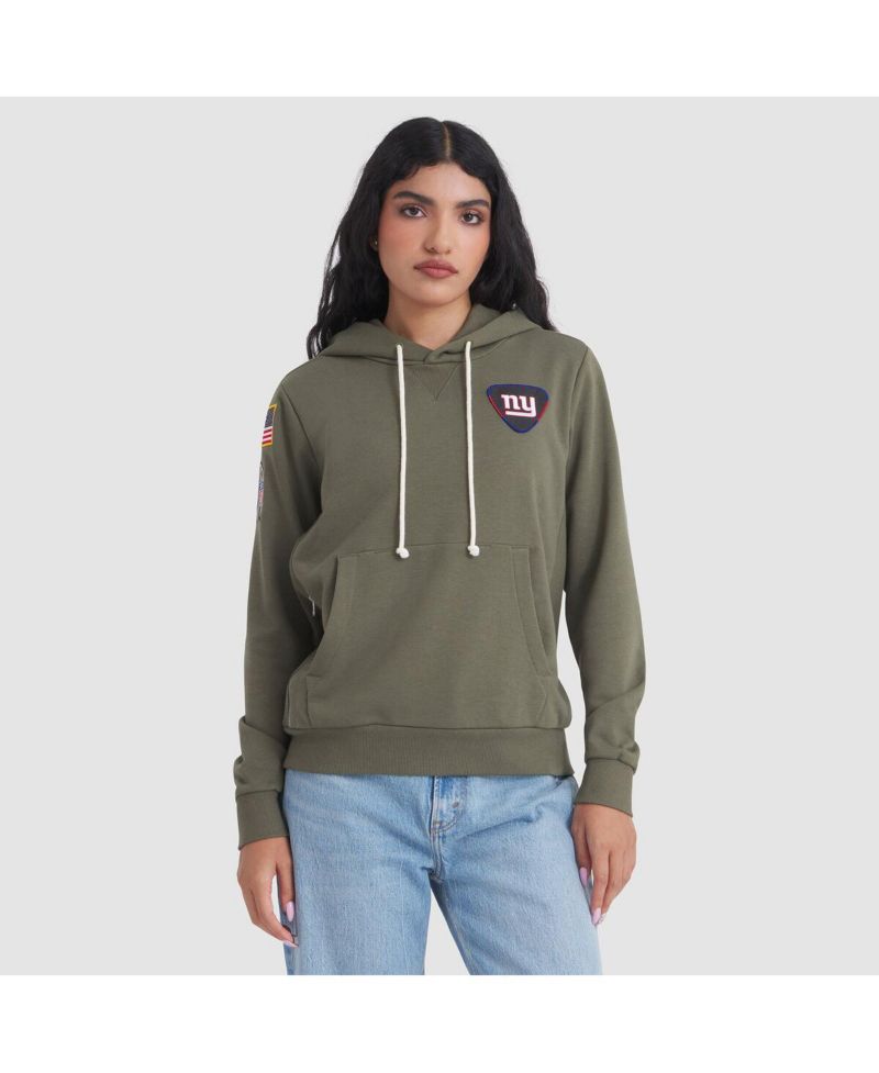 Women's Olive New York Giants 2025 Salute to Service Sideline Standard Issue Dri-FIT Hoodie