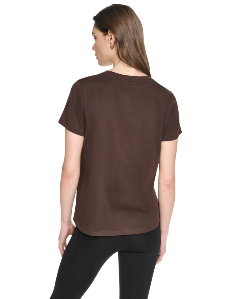 Women's Puff Varsity Logo Relaxed Fit Crew Neck Tee