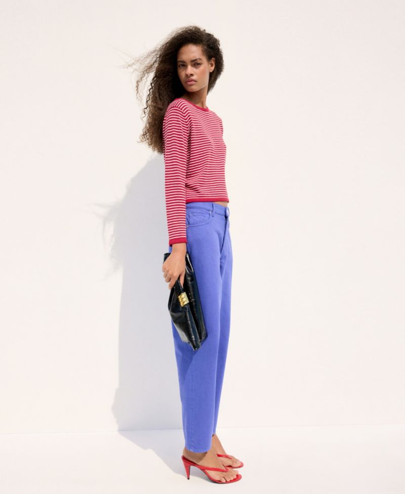 Women's Knit Striped Sweater