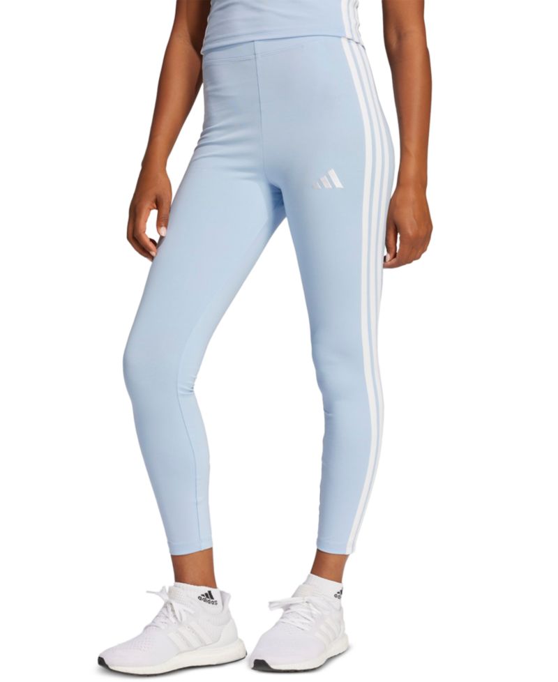 Plus Size Essentials 3-Stripes Cotton Leggings