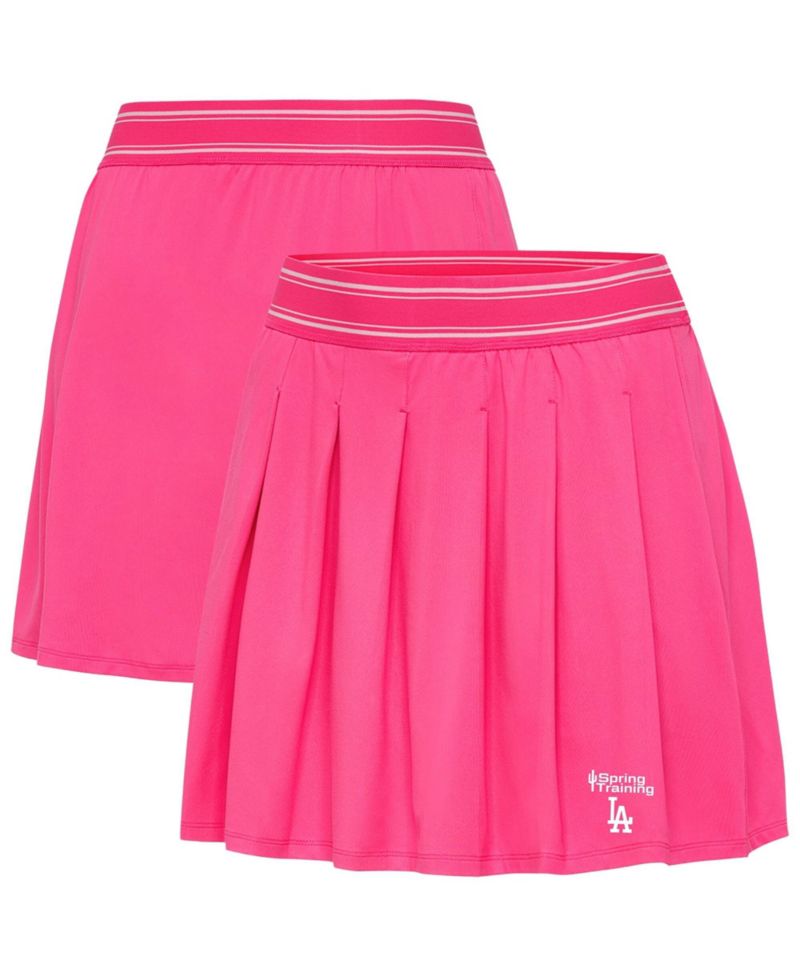 Women's Pink Los Angeles Dodgers Spring Training Retro Skort