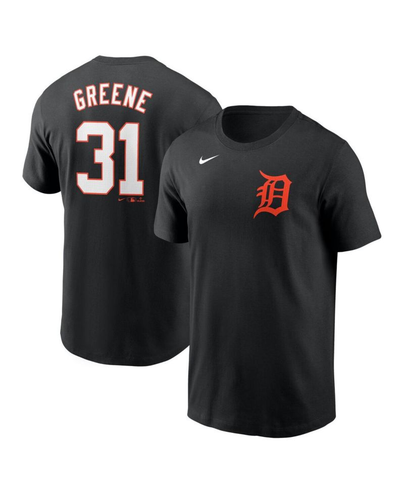 Men's Riley Greene Black Detroit Tigers Fuse Name & Number T-Shirt