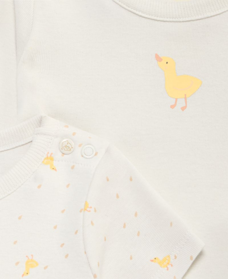 Baby Boys' Duck Print Bodysuits and Pants, 3-Piece Set
