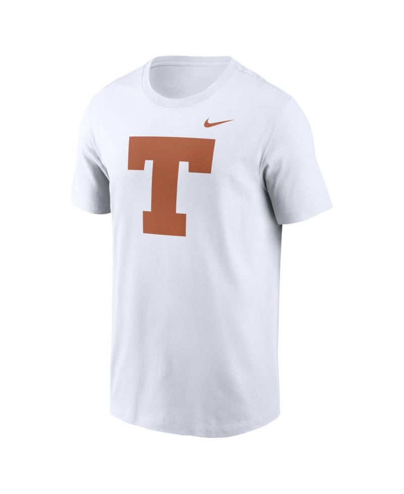 Men's White Texas Longhorns Baseball Logo T-Shirt