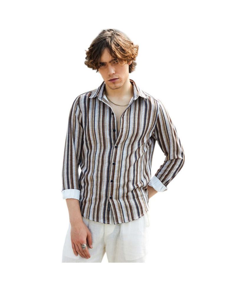 Men's Multitrack-Striped Shirt