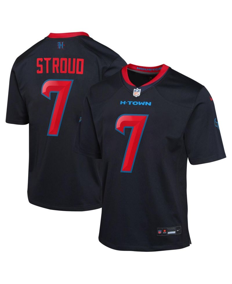 Nike Big Boys and Girls C.J. Stroud Navy Houston Texans 2nd Alternate Game Jersey
