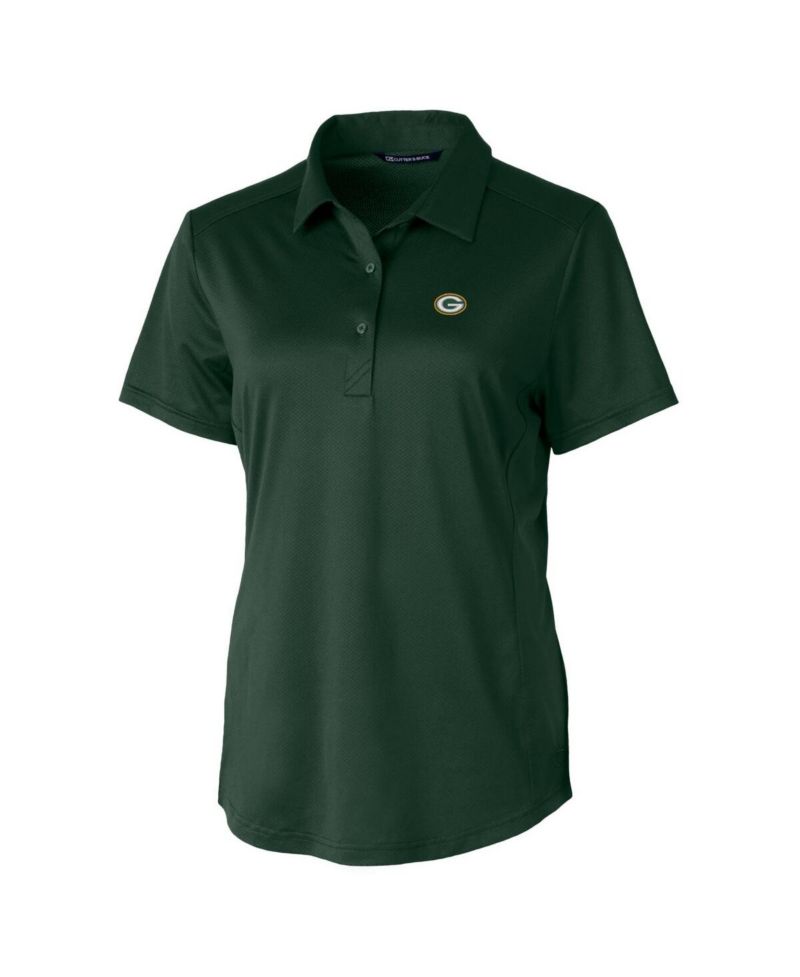 Women's Hunter Green Green Bay Packers Prospect Textured Stretch Polo