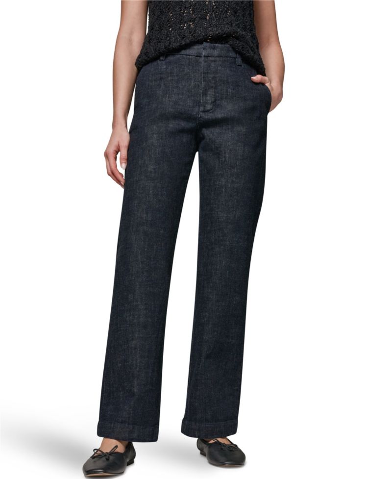 Women's Luxe Denim Mid Rise Modern Trousers