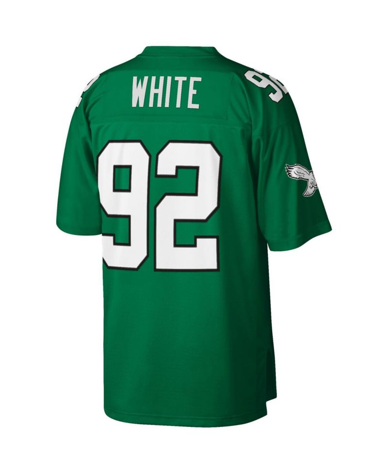 Men's Reggie White Kelly Green Philadelphia Eagles Big and Tall 1990 Retired Player Replica Jersey