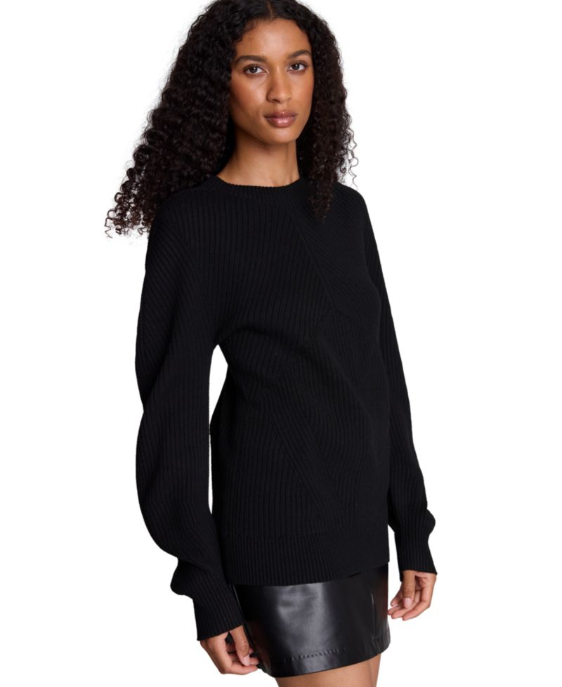 Women's Traveling Rib Seamless Mock Neck Pullover