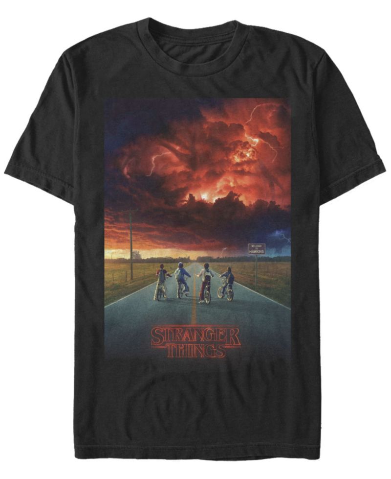 Men's Stranger Things Demagorgon Cloud Poster Short Sleeve T-Shirt