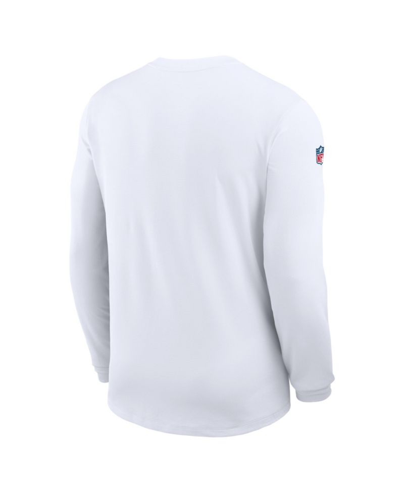 Men's White Chicago Bears Sideline Coaches UV Dri-FIT Long Sleeve T-Shirt