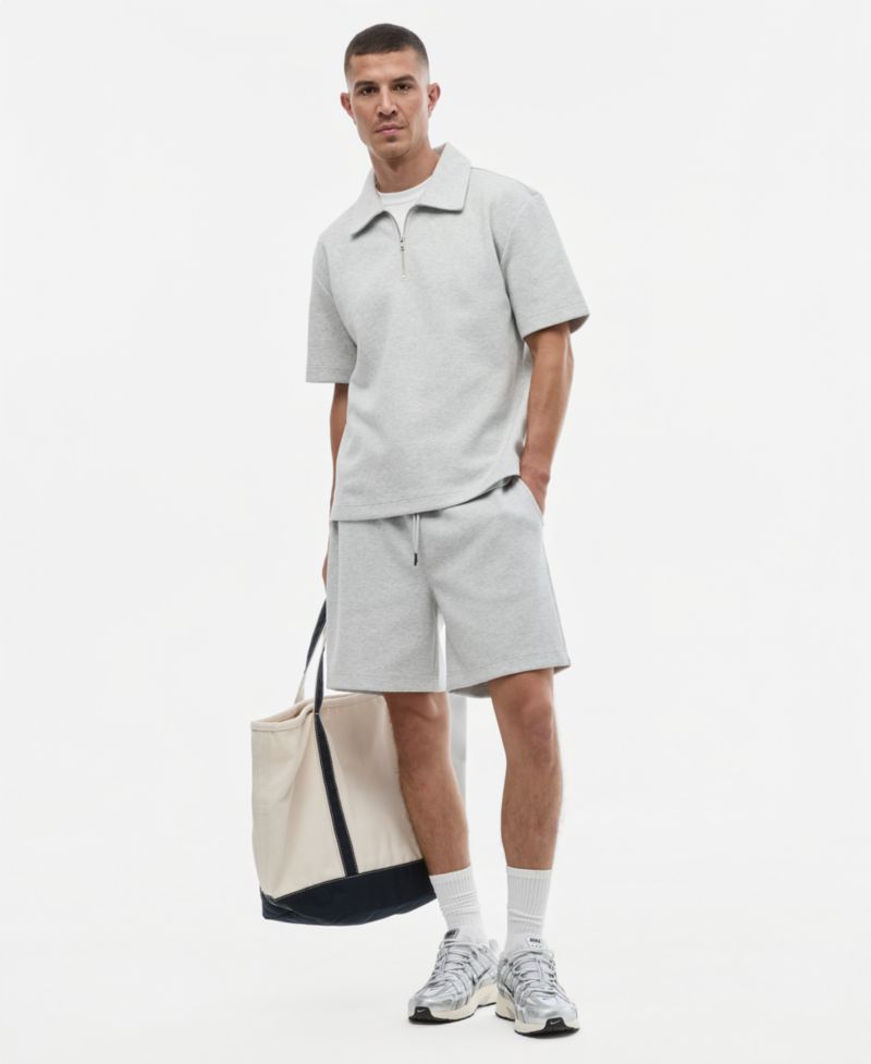 Men's Quarter-Zip Sweatshirt Polo