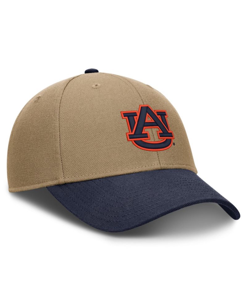 Men's and Women's Beige/Navy Auburn Tigers Primetime Rise Dri-FIT Adjustable Hat