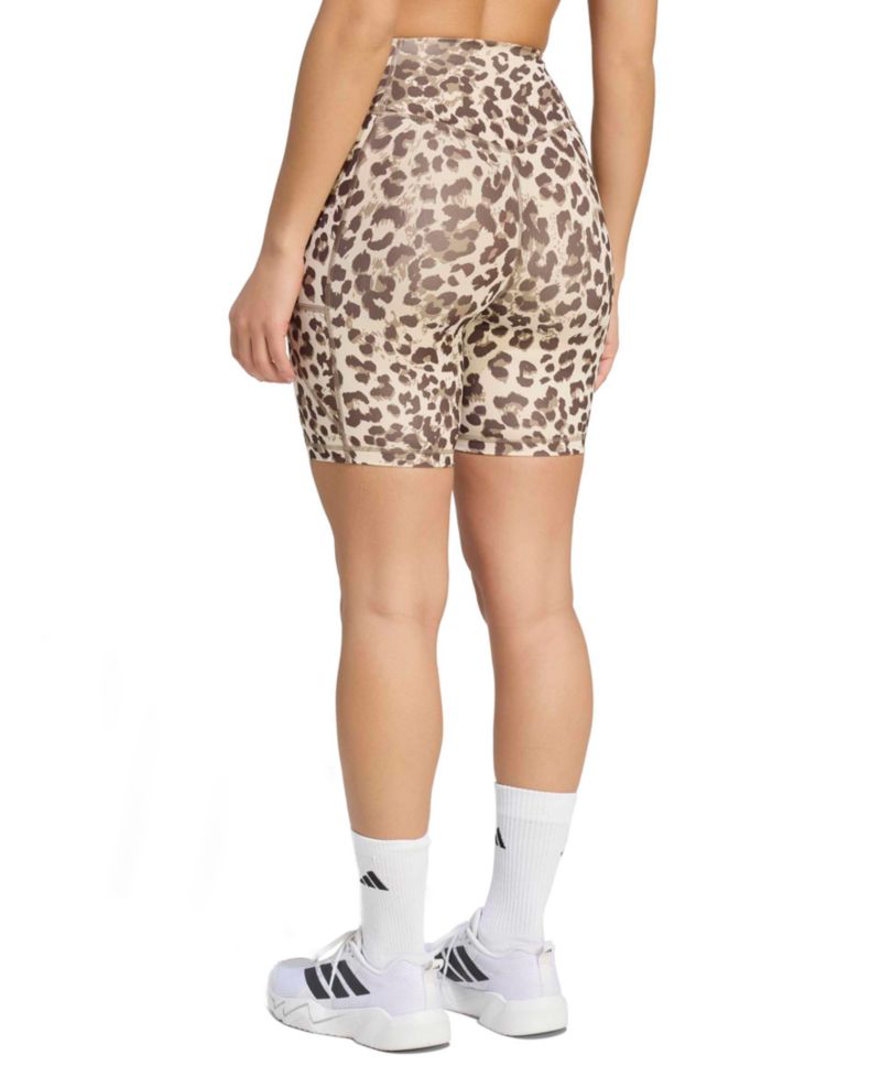 Women's Optime Essentials Leopard Print Short Leggings
