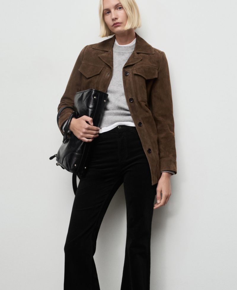 Women's Velvet Flared Jeans
