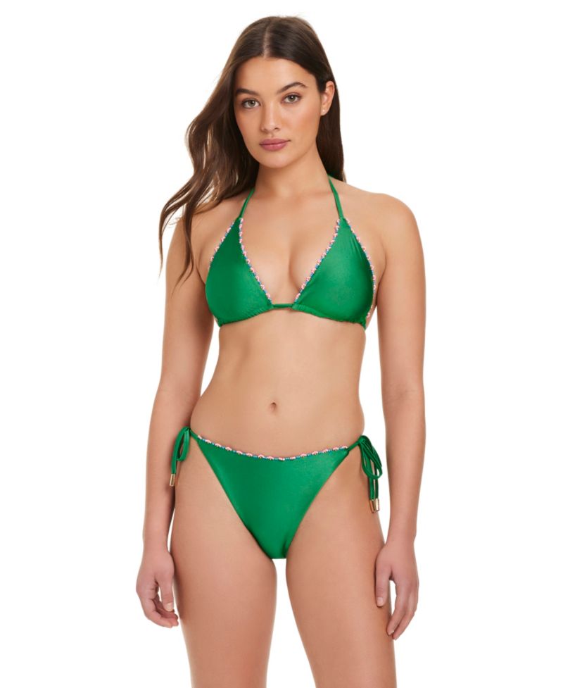 Women's Spring Break Floral Classic V-Neck Floral Bikini Top