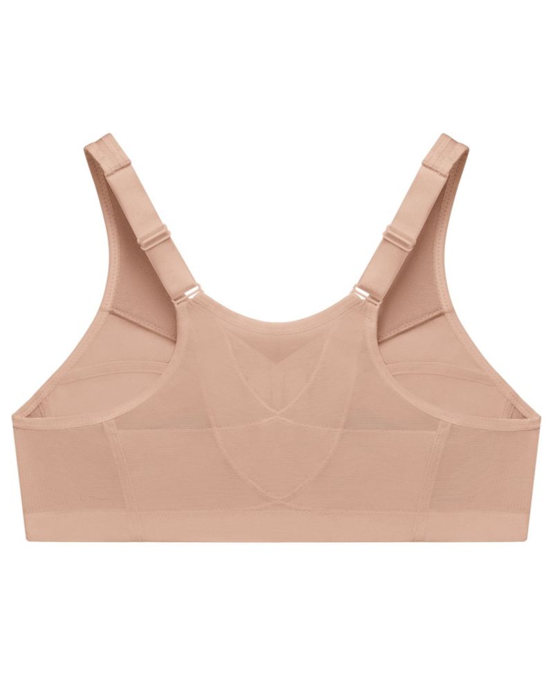 Women's Full Figure Plus Size MagicLift Front Close Posture Back Support Bra 1265