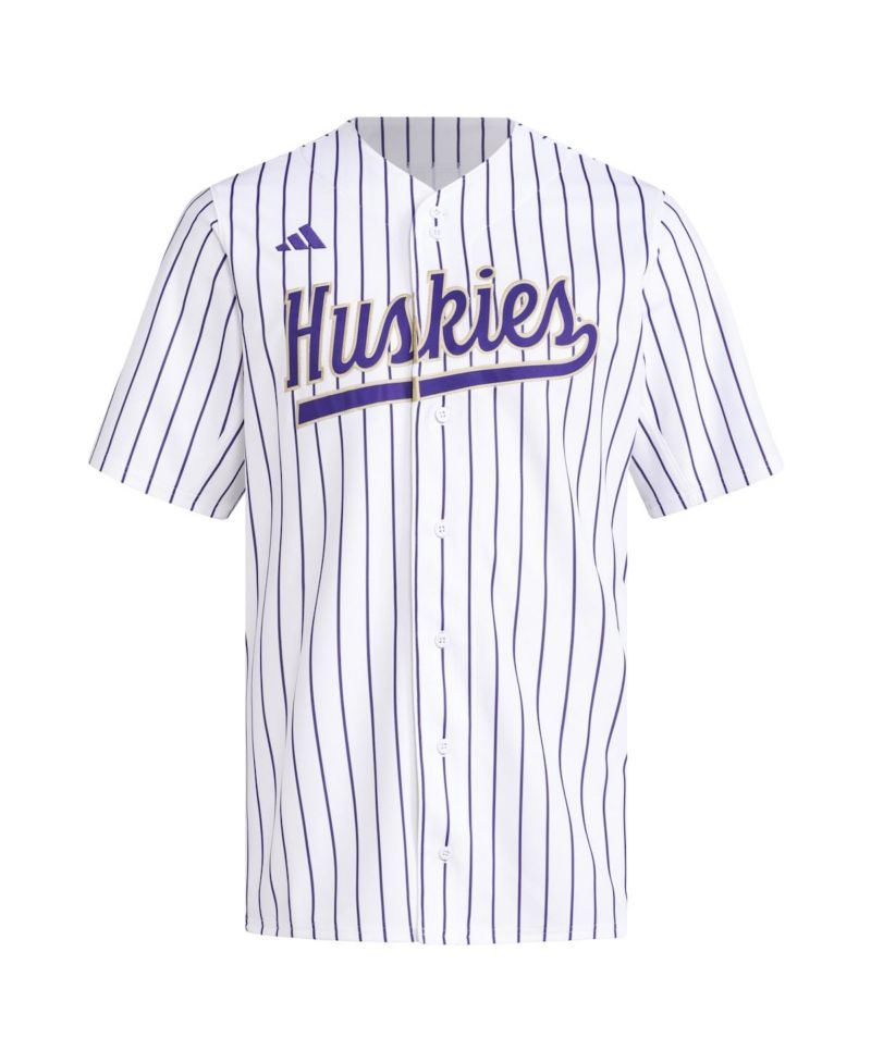 Men's White Washington Huskies Replica Baseball Jersey
