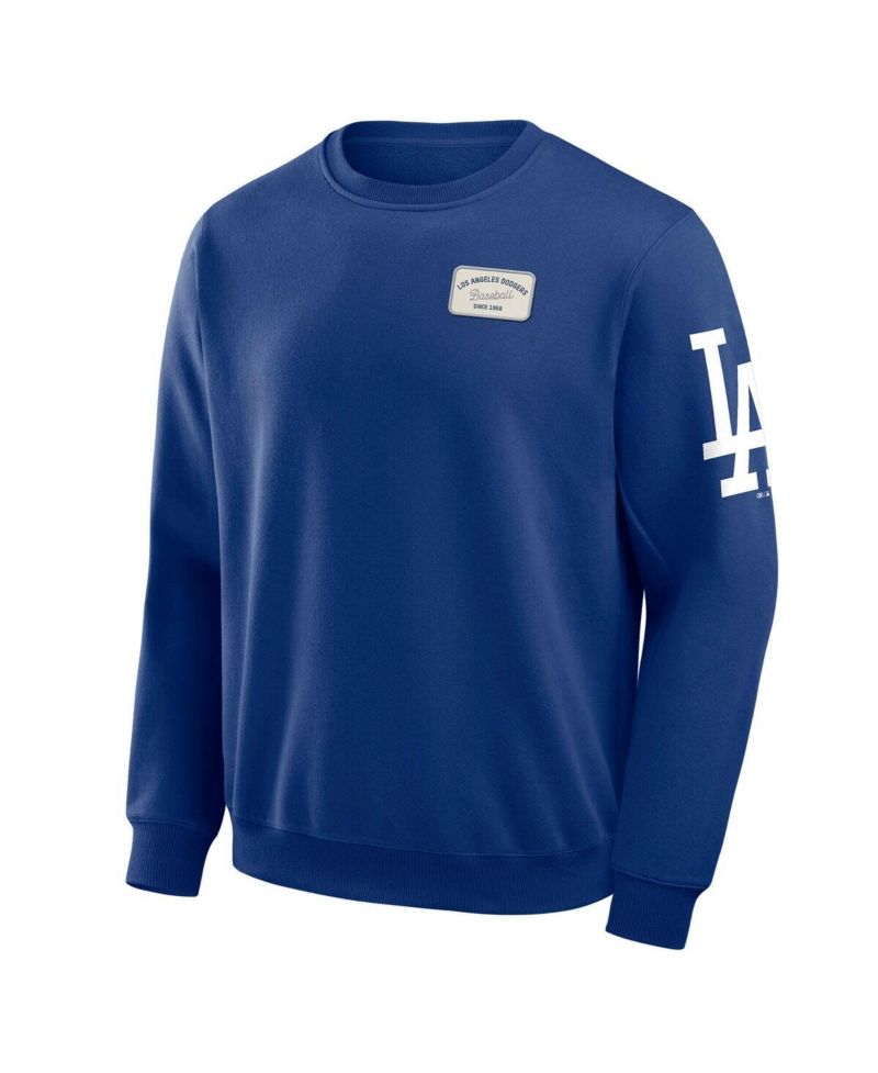 Darius Rucker Collection by Fanatics Men's Royal Los Angeles Dodgers Washed Crew Neck Pullover Sweatshirt