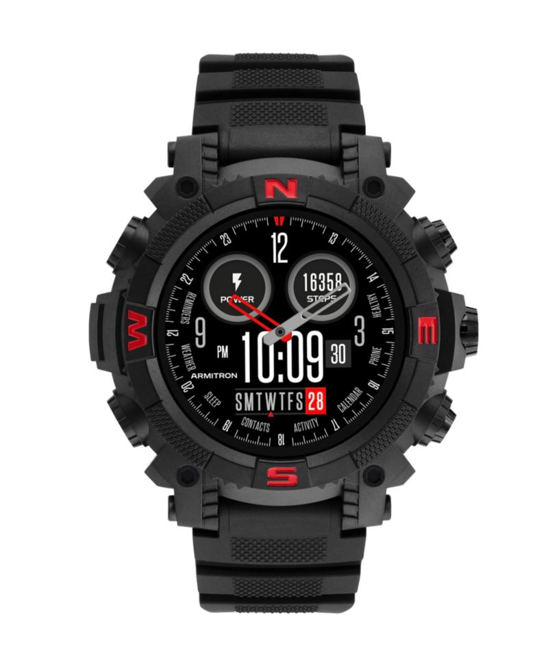 Connect Sync Black TPU Smartwatch, 53mm