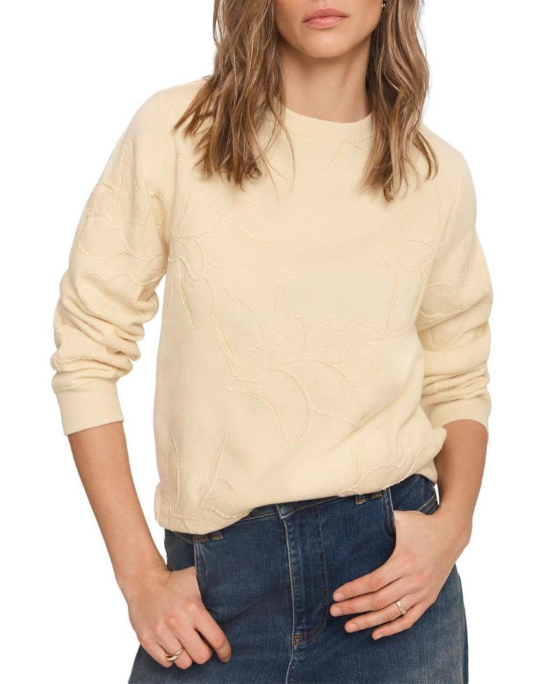 Women's Embroidered Crewneck Sweatshirt