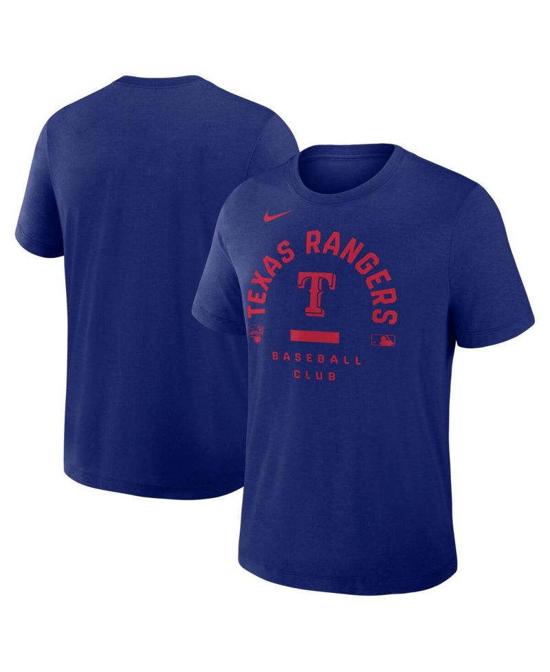 Men's Royal Texas Rangers Authentic Collection Early Work Tri-Blend Dri-FIT T-Shirt