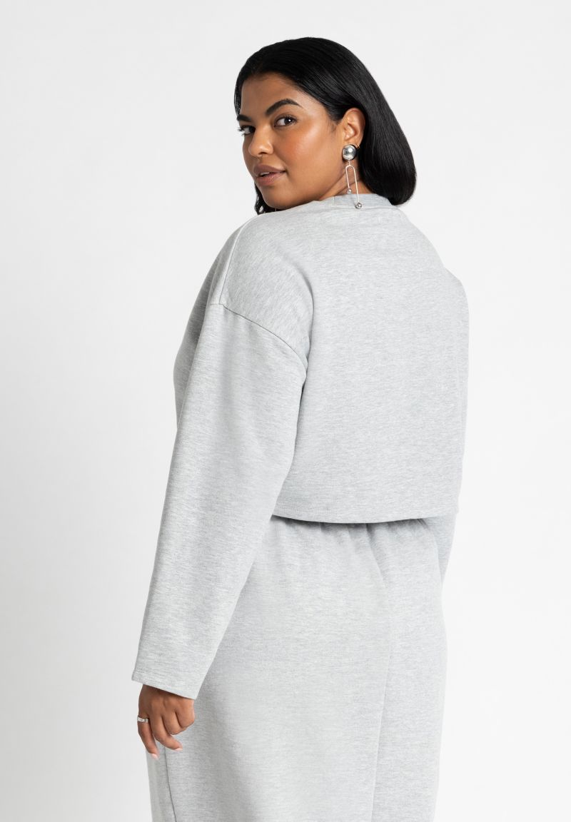 Women's Oversized Cropped Sweatshirt