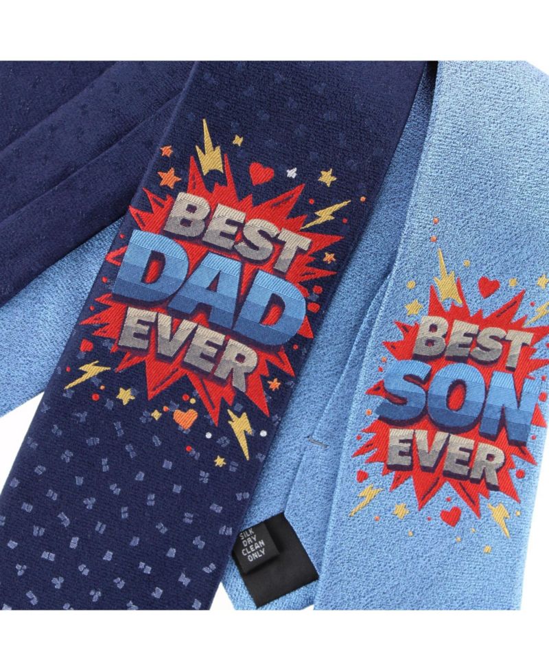 Men's Best Dad Ever Novelty Silk Necktie