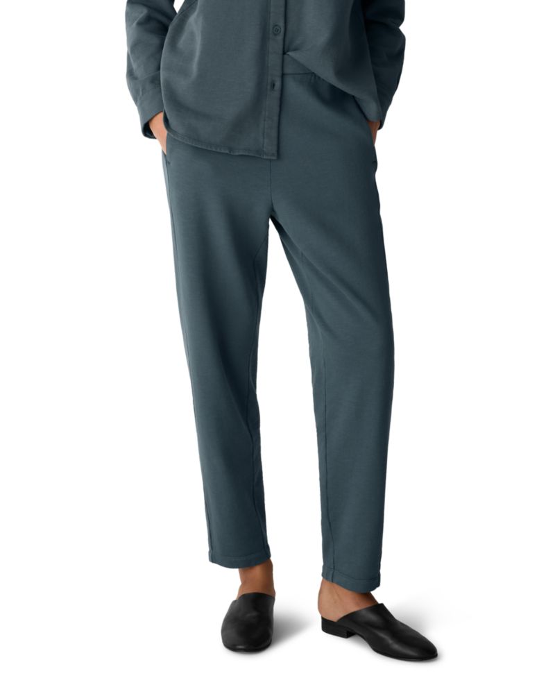 Women's Garment-Dyed Slouchy Terry Ankle Pants, Regular And Plus Size