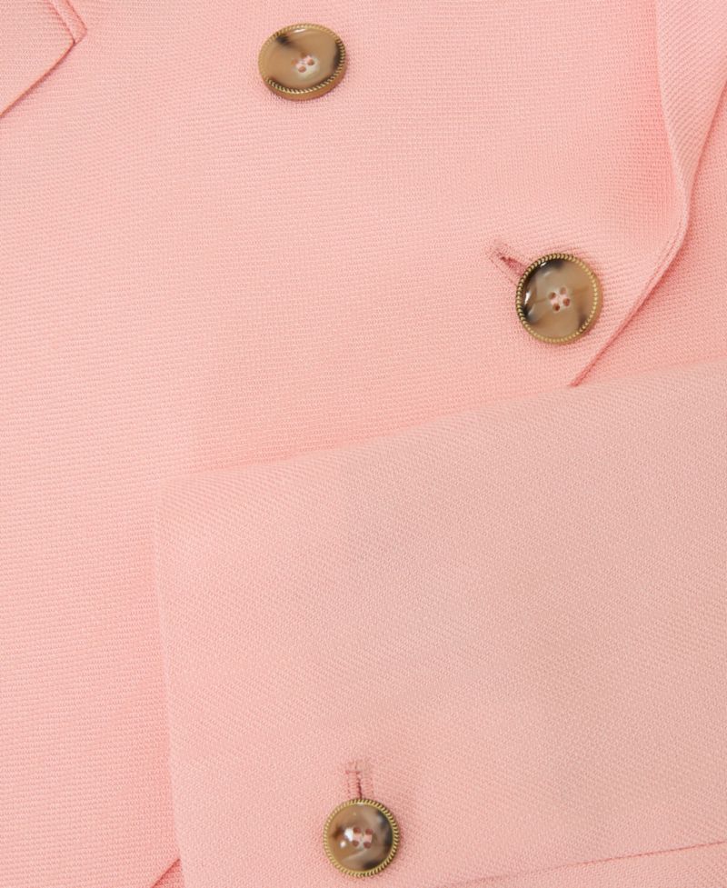 Women's Double-Breasted Peak-Lapel Suit Blazer