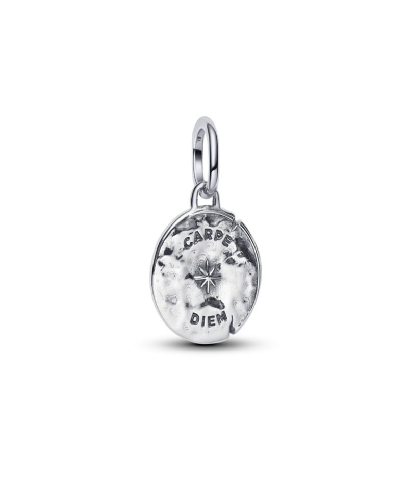 Cubic Zirconia Skull Medallion Charms