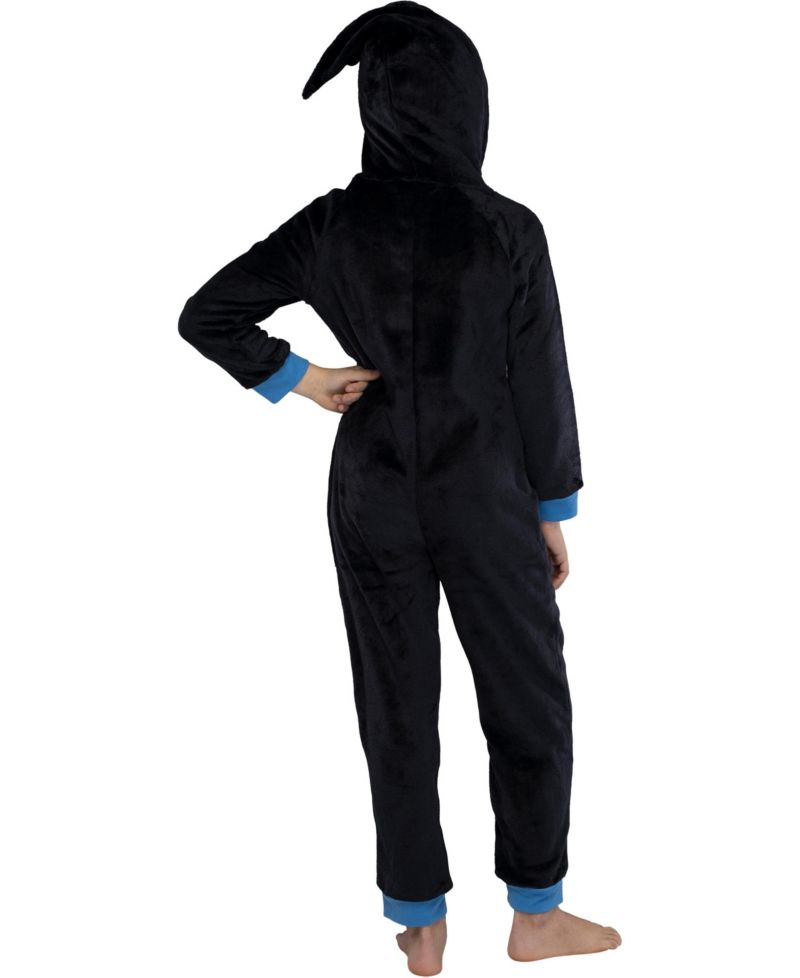 Hogwarts Houses Crest Girls' Hooded Pajama Kids Union Suit Loungewear
