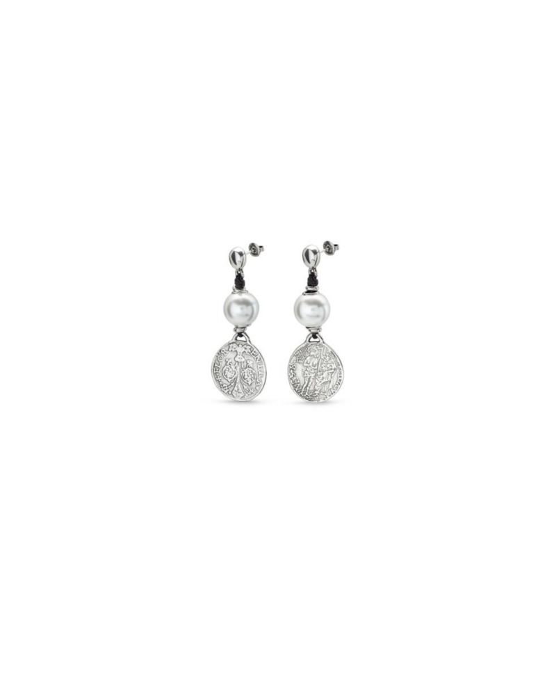 Sterling Silver Resin Stone Earrings