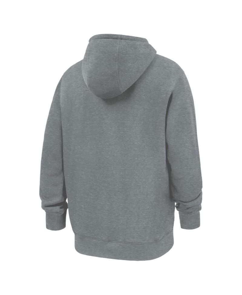 Men's Gray Virginia Tech Hokies Rushing Hokie Club Fleece Hoodie