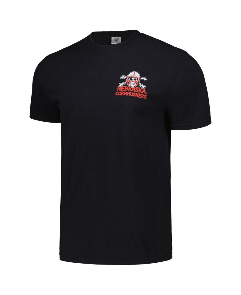 Men's and Women's Black Nebraska Huskers Hyper Local Throw the Bones T-Shirt
